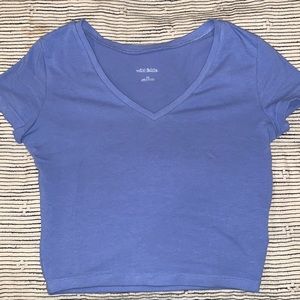 Sky blue crop top